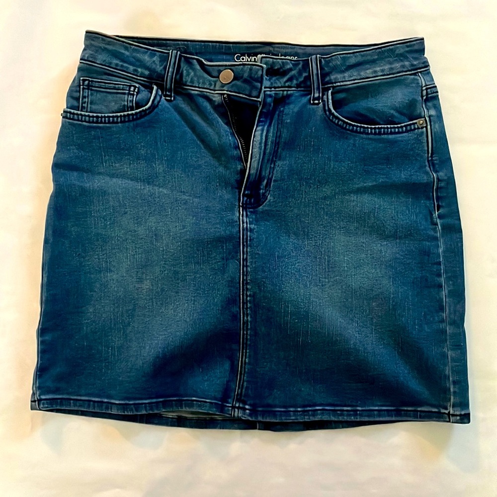 Stretchy Jean Skirt Calvin Klein